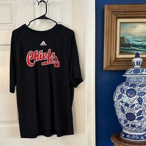 Men’s Adidas Black Kansas City Chiefs Short Sleeve Polyester Tee Shirt Size XXL